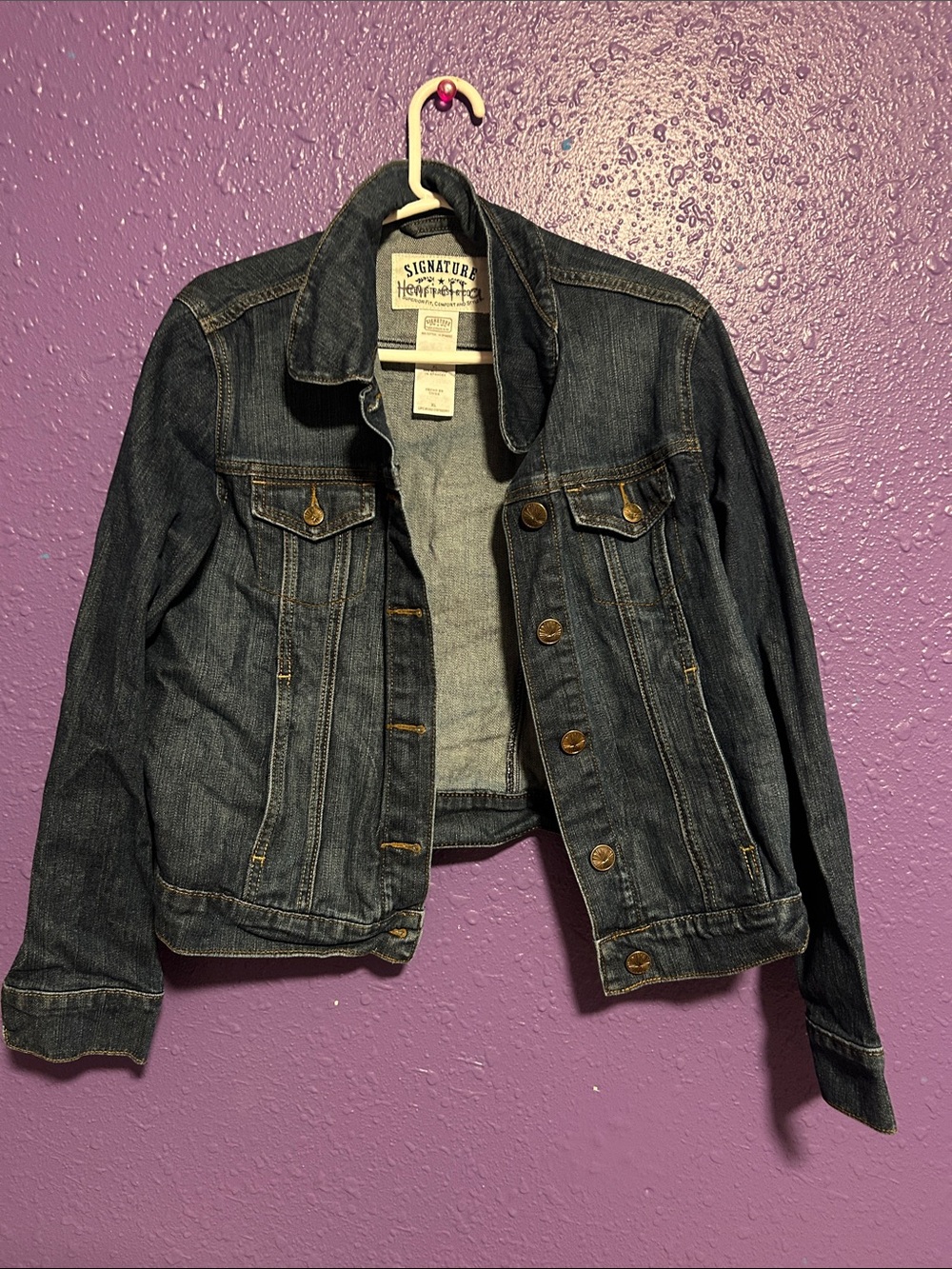Signature by Levi Strauss Dark Blue Denim Jacket - Women's
